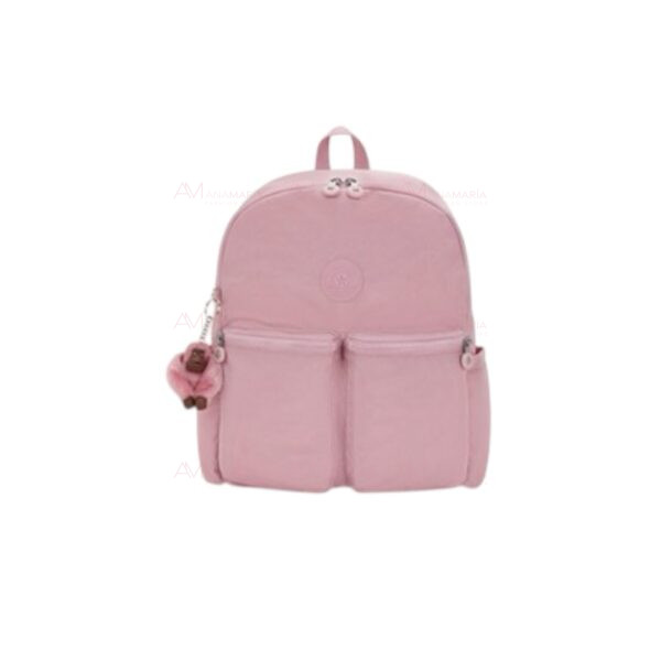 Backpack mochila rosa Kipling - Imagen 3