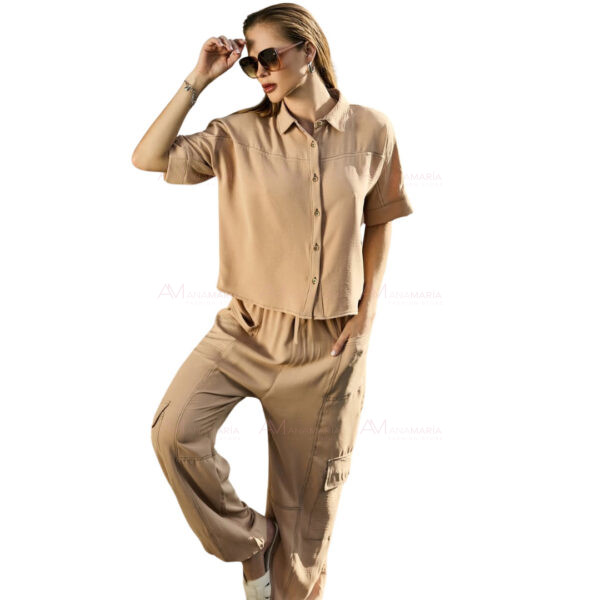 Conjunto Pantalón Beige