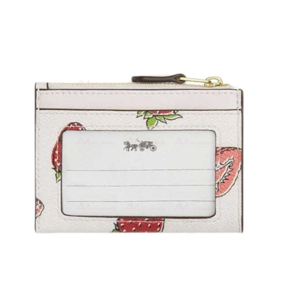 Tarjetero beige fresas Coach - Imagen 2