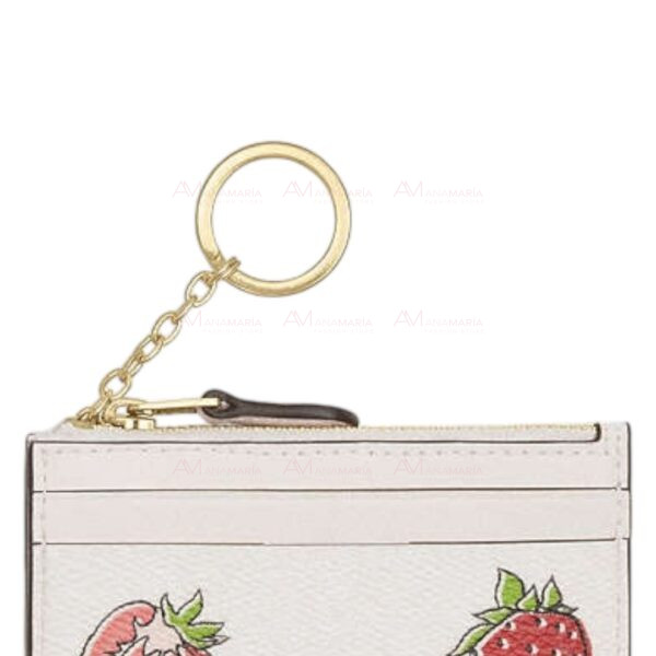 Tarjetero beige fresas Coach - Imagen 5