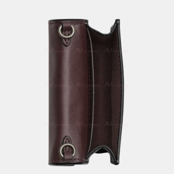 Bandolera negra flores Coach - Imagen 3