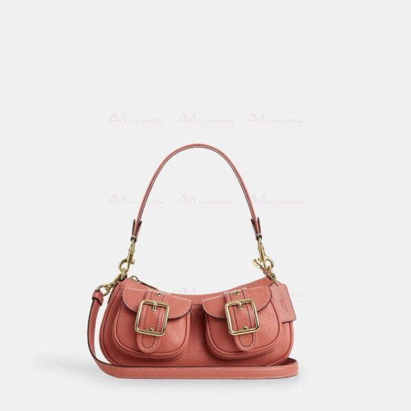 Bolsa bandolera rosa Coach