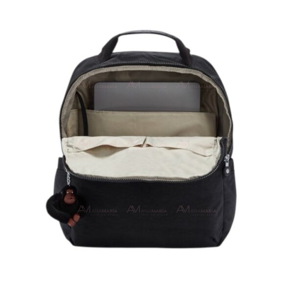 Backpack mochila cuadrada negra Kipling - Imagen 2