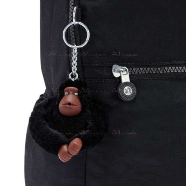 Backpack mochila cuadrada negra Kipling - Imagen 3