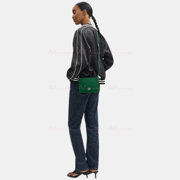 Bolsa bandolera verde Coach - Imagen 2