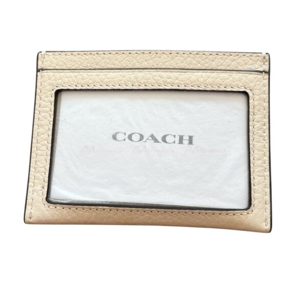 Tarjetero beige fresa Coach - Imagen 2