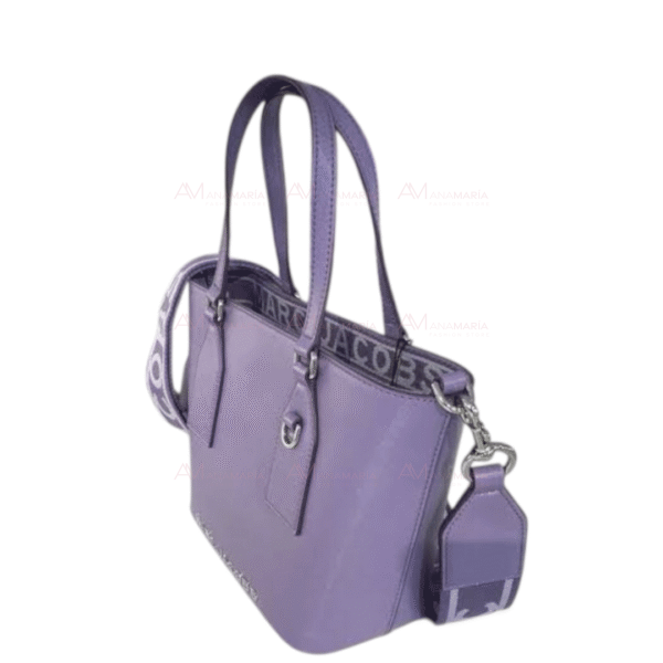 Bolsa piel sintética morada Mark Jacobs