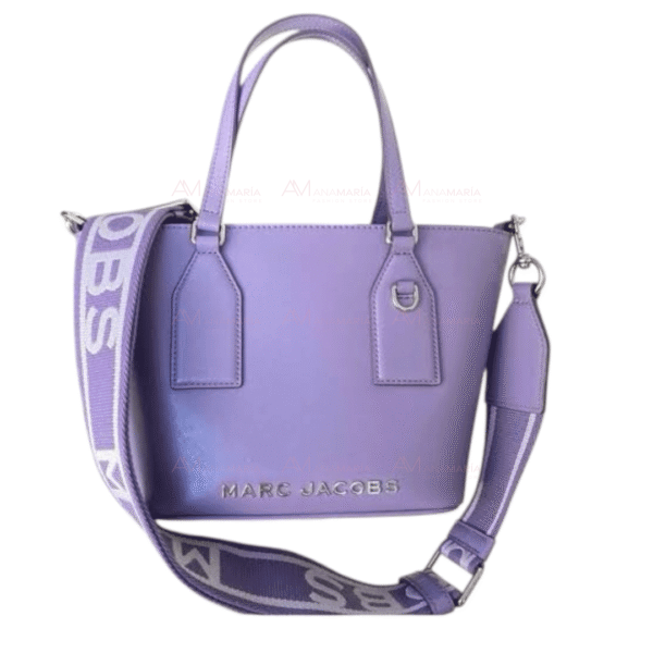 Bolsa piel sintética morada Mark Jacobs - Imagen 5