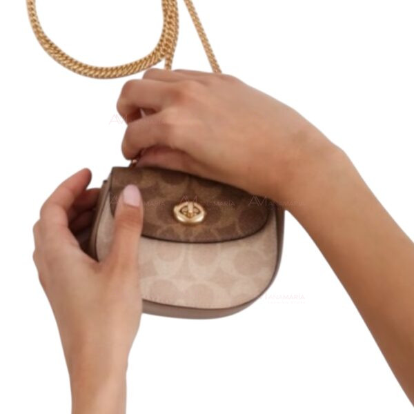 Bolsa bandolera cafés Coach - Imagen 4
