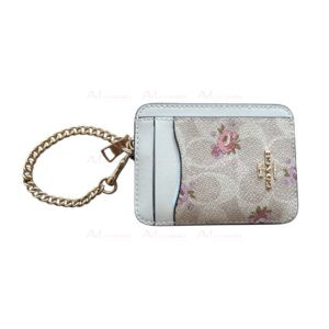 Cartera beige rosas Coach