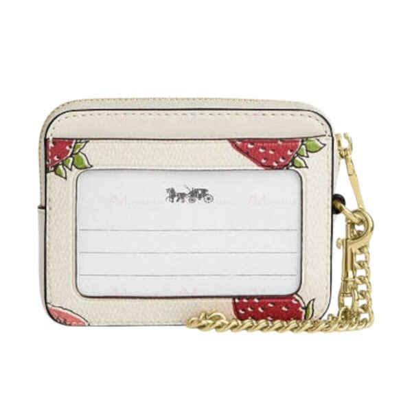Cartera beige fresas Coach - Imagen 2